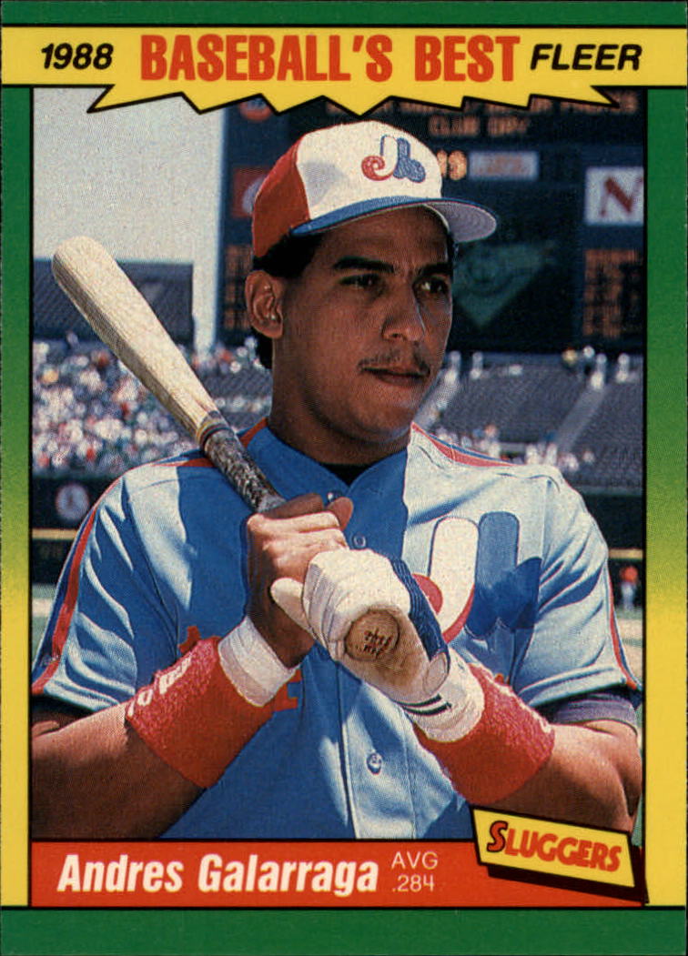1988 Fleer Sluggers/Pitchers Baseball Cards    014      Andres Galarraga